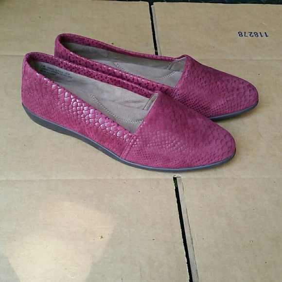 🍄Aerosoles trend setter flats wine size 7w - Picture 1 of 4